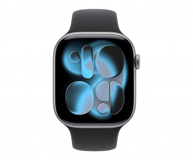 Apple Watch Series 11 GPS 46mm Space Grey Alu. Case w. Black S. Band - M/L (MEV44) б/у
